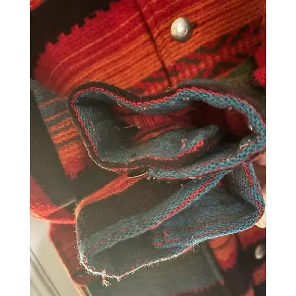 Rare Vintage Woolrich Western Line Aztec Jacket / Made in USA Size M - Picture 4 of 7